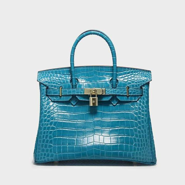 bag birkin designer cowhide women's crocodile cowhide women's handbag fashion celebrity cz