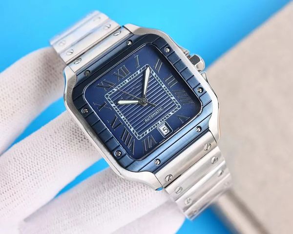2023 new fashion men's luxury square watch 40mm geneva real stainless steel mechanical case and fashion bracelet, Slivery;brown
2023 new fashion men's luxury square watch 40mm geneva real stainless steel mechanical case and fashion bracelet, Slivery;brown