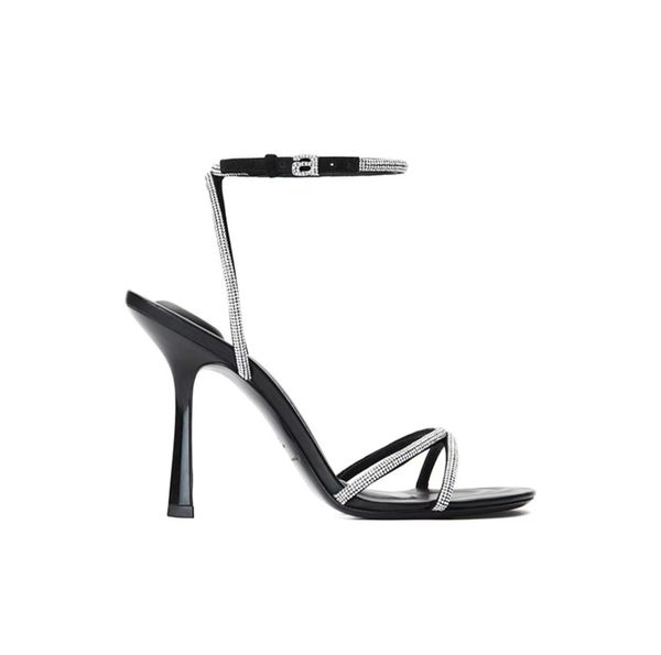 designer women sandals embellished rhinestone heels slides ladies high heeled shoes luxury crystals evening shoes 8cm, Black
designer women sandals embellished rhinestone heels slides ladies high heeled shoes luxury crystals evening shoes 8cm, Black