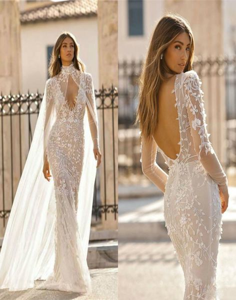 berta 2019 mermaid wedding dresses with wrap deep v neck backless beach wedding dress long sleeve lace appliqued bridal gowns4978352, White
berta 2019 mermaid wedding dresses with wrap deep v neck backless beach wedding dress long sleeve lace appliqued bridal gowns4978352, White