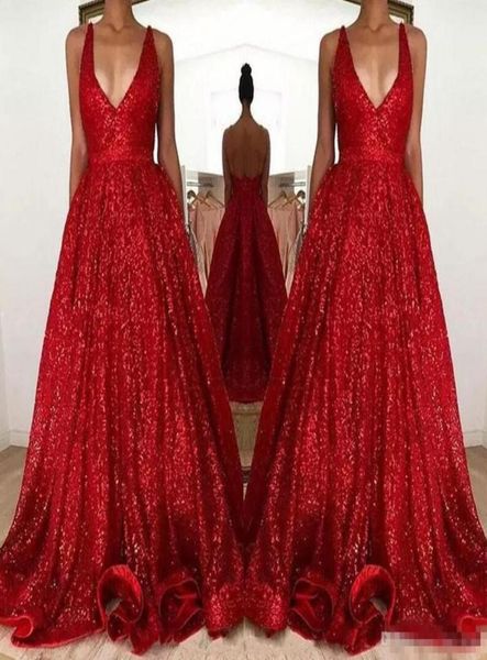 red sparkly sequined prom dresses long deep vneck sleeveless backless a line evening party gowns6728109, Black
red sparkly sequined prom dresses long deep vneck sleeveless backless a line evening party gowns6728109, Black
