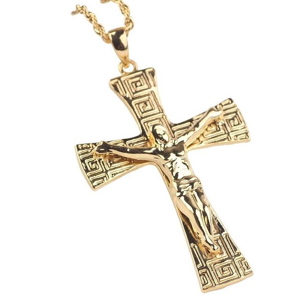 women men pendant chain big jesus cross solid real fashion 18k yellow gold filled classic crucifix vintage trendy believer jewelry gift, Silver
women men pendant chain big jesus cross solid real fashion 18k yellow gold filled classic crucifix vintage trendy believer jewelry gift, Silver