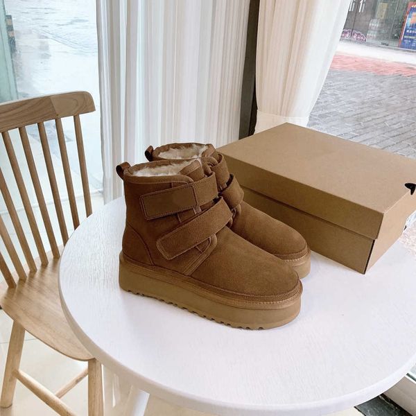 2pair/ups australia wgg neumel 2 platform boots hook loop ankle boots fur wool shearling suede sheepskin booties designer snow bootie quick, Black
2pair/ups australia wgg neumel 2 platform boots hook loop ankle boots fur wool shearling suede sheepskin booties designer snow bootie quick, Black
