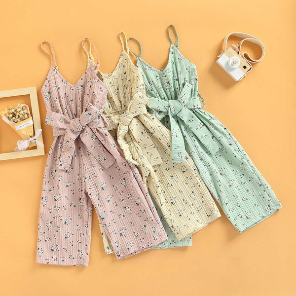 rompers citgeett summer kids girls belted jumpsuit sweet style flower printing v-neck sleeveless wide leg trousers romper pants clothes l230, Blue
rompers citgeett summer kids girls belted jumpsuit sweet style flower printing v-neck sleeveless wide leg trousers romper pants clothes l230, Blue