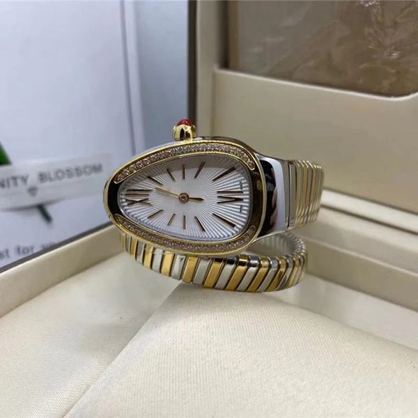 luxury lady women watch snake wristwatches brand diamond band womens ladies christmas valentine's mother's day gift, Slivery;golden
luxury lady women watch snake wristwatches brand diamond band womens ladies christmas valentine's mother's day gift, Slivery;golden