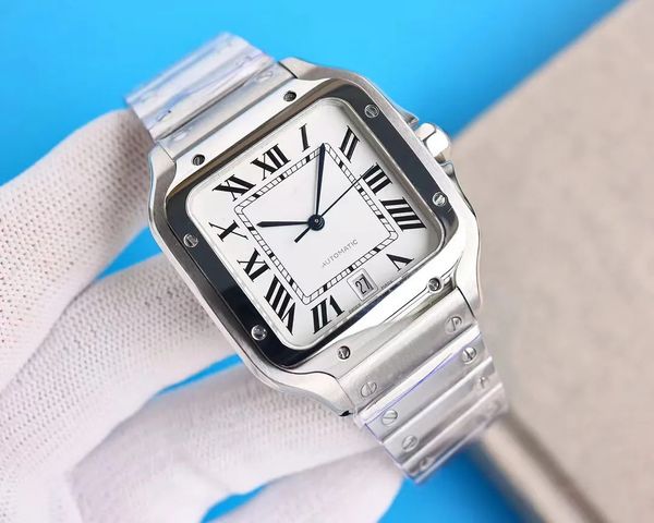 2023 new fashion men's luxury square watch 40mm geneva real stainless steel mechanical case white dial and fashion bracelet, Slivery;brown
2023 new fashion men's luxury square watch 40mm geneva real stainless steel mechanical case white dial and fashion bracelet, Slivery;brown