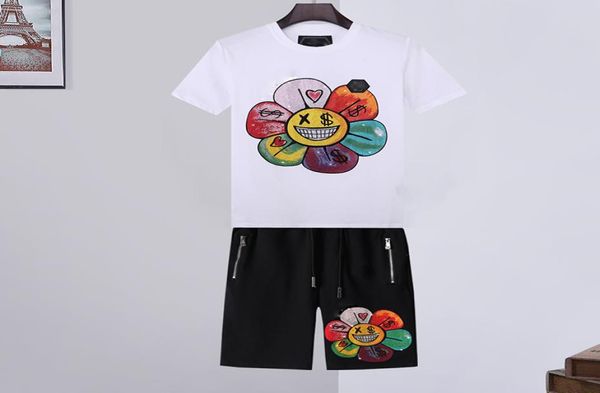 men's tracksuits crystal skull designer t shirts pants 2 piece sets mens summer casual punk solid tshirt print letter dollar tee favou, Gray
men's tracksuits crystal skull designer t shirts pants 2 piece sets mens summer casual punk solid tshirt print letter dollar tee favou, Gray