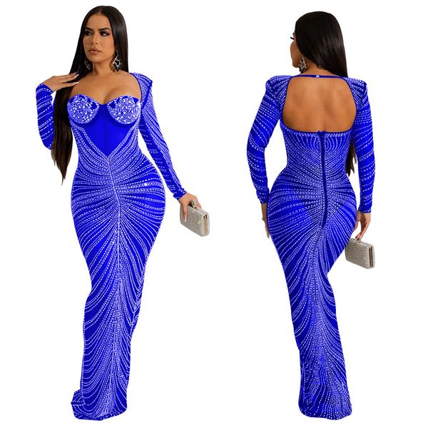 women desiger party dress mesh patchwork rhinestone maxi dresses sparke long sleeve crystal maxi dresses special occasion outfits, White;black
women desiger party dress mesh patchwork rhinestone maxi dresses sparke long sleeve crystal maxi dresses special occasion outfits, White;black
