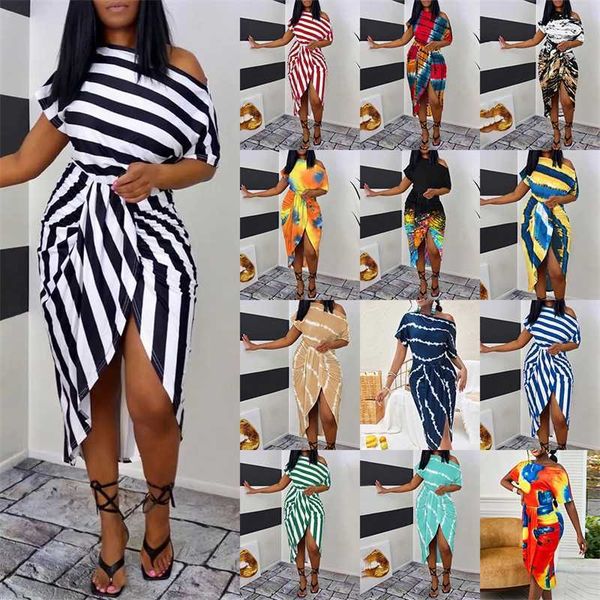 2023 summer women dresses new style printed short sleeve diagonal collar irregular dress, Black;gray
2023 summer women dresses new style printed short sleeve diagonal collar irregular dress, Black;gray