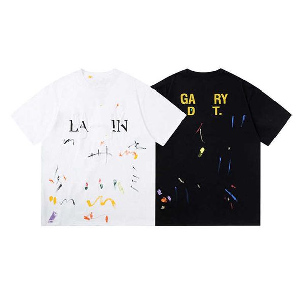 designer luxury lanvins classic fashion trend graffiti splash-ink foam print high street loose short-sleeved t-shirt for men and women, Black;brown
designer luxury lanvins classic fashion trend graffiti splash-ink foam print high street loose short-sleeved t-shirt for men and women, Black;brown