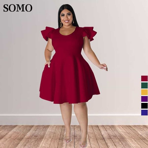 plus size dresses solid color casual crew neck women fashion ruffle sleeve elegant evening wear wholesale dropshipping 230307, Black
plus size dresses solid color casual crew neck women fashion ruffle sleeve elegant evening wear wholesale dropshipping 230307, Black