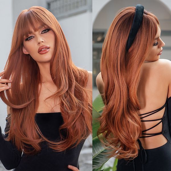 synthetic wigs gemma red brown copper ginger long straight for women natural wave with bangs heat resistant cosplay hair 230314, Black
synthetic wigs gemma red brown copper ginger long straight for women natural wave with bangs heat resistant cosplay hair 230314, Black