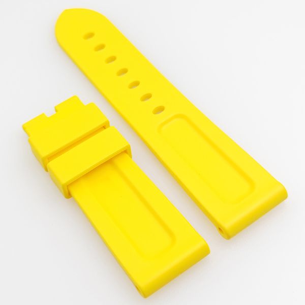 24mm yellow silicone rubber watchband 22mm pin buckle lug strap fit for pam pam 111 luminor radiomir wirstwatch, Black;brown
24mm yellow silicone rubber watchband 22mm pin buckle lug strap fit for pam pam 111 luminor radiomir wirstwatch, Black;brown