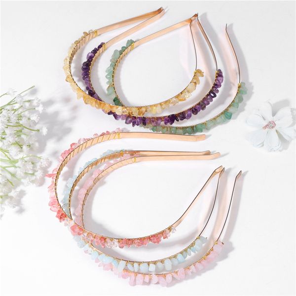 natural irregular crystal amethyst hair christmas headband alloy handmade hairpin accessories, Silver
natural irregular crystal amethyst hair christmas headband alloy handmade hairpin accessories, Silver