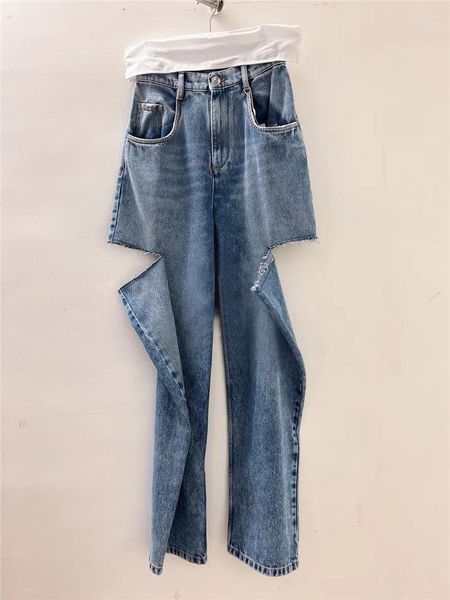 good qulaity 2023 autumn and winter loose wide leg trousers casual wash old holes straight, Black;white
good qulaity 2023 autumn and winter loose wide leg trousers casual wash old holes straight, Black;white