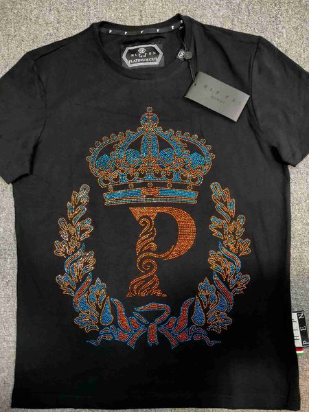 luxury philippuep lein short sleeve round neck aggressive personality pp diamond crown men's t-shirt desigers, White;black
luxury philippuep lein short sleeve round neck aggressive personality pp diamond crown men's t-shirt desigers, White;black