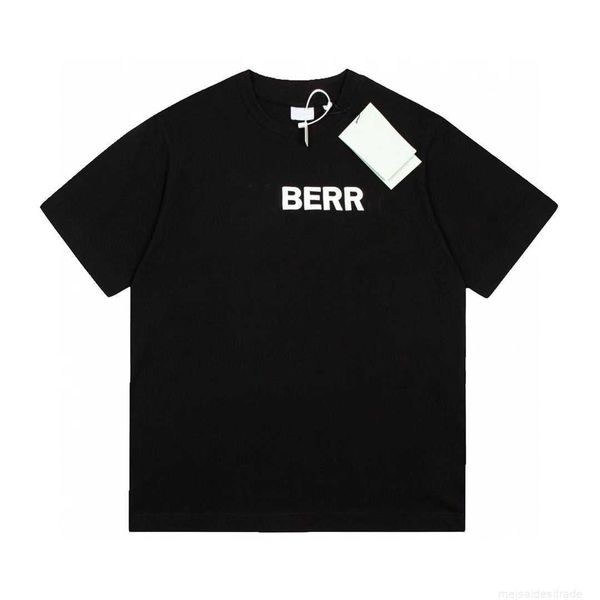 correct version b burbry luxury designer of bu foam letters on chest short sleeve high street casual versatile lovers same ins 1seasonal clo, White;black
correct version b burbry luxury designer of bu foam letters on chest short sleeve high street casual versatile lovers same ins 1seasonal clo, White;black