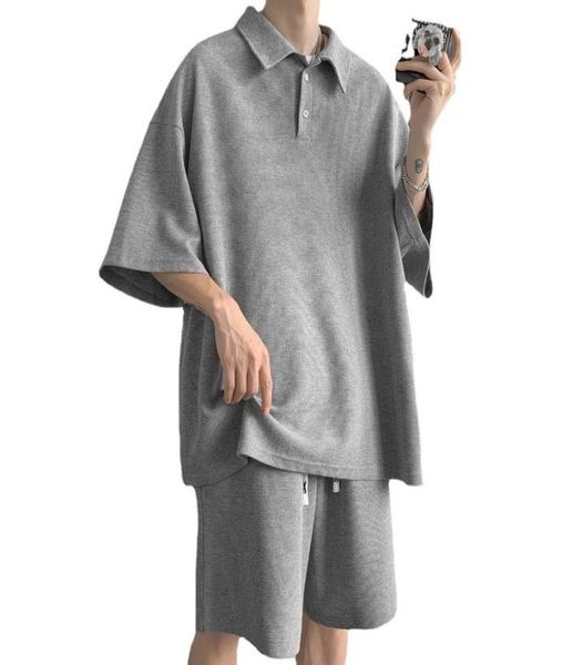 men's tracksuits men039s sports suit tshirt trend korean short sleeved summer fashion brand hong kong style 5fez, Gray
men's tracksuits men039s sports suit tshirt trend korean short sleeved summer fashion brand hong kong style 5fez, Gray