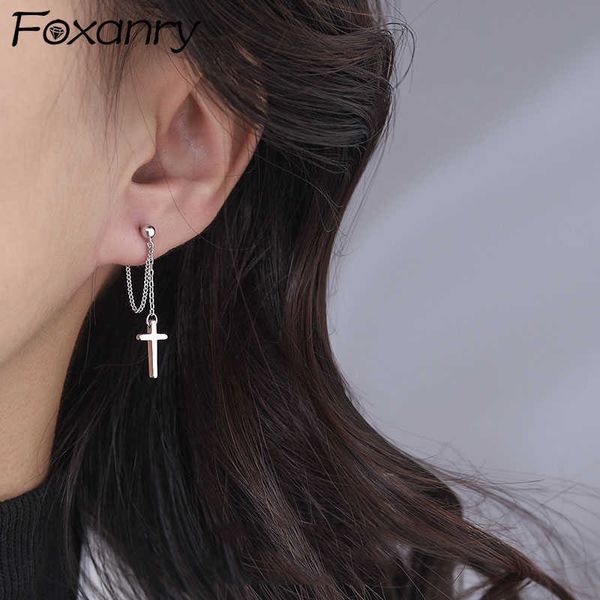 charm anry prevent allergy silver color d earrings fashion punk vintage couples simple cross tassel thai silver jewelry l230315, Golden
charm anry prevent allergy silver color d earrings fashion punk vintage couples simple cross tassel thai silver jewelry l230315, Golden