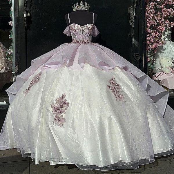 pink glitter quinceanera dresses off the shoulderball gown sweet 16 princess 3dflower beads prom gowns vestido de 15 anos, Blue;red
pink glitter quinceanera dresses off the shoulderball gown sweet 16 princess 3dflower beads prom gowns vestido de 15 anos, Blue;red