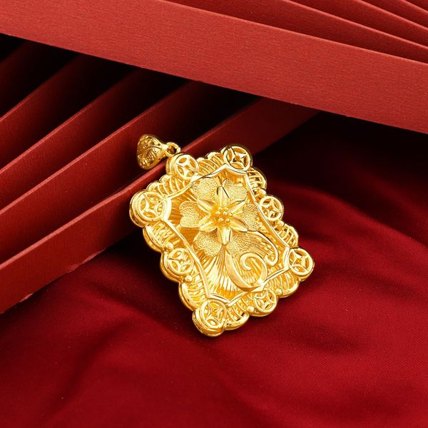 women pendant square flower real 18k yellow gold filled classic lady cool jewelry present, Silver
women pendant square flower real 18k yellow gold filled classic lady cool jewelry present, Silver