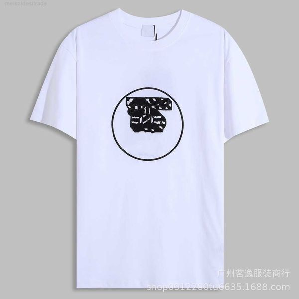correct version b burbry luxury designer of 23ss bu's new towel overlapping embroidered t-shirt short-sleeved high-street versatile lov, White;black
correct version b burbry luxury designer of 23ss bu's new towel overlapping embroidered t-shirt short-sleeved high-street versatile lov, White;black