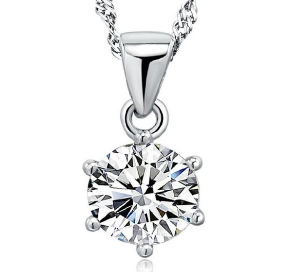 925 sterling silver necklace items crystal jewelry 6 claw diamond pendant statement necklaces wedding charms5547043
925 sterling silver necklace items crystal jewelry 6 claw diamond pendant statement necklaces wedding charms5547043