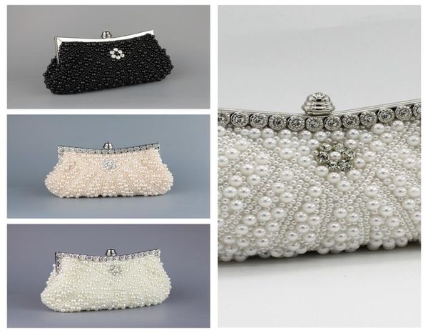 full pearls crystal beaded bridal wedding hand bags evening party one shoulder small clutch dinner bags white ivory pin9946281, Black
full pearls crystal beaded bridal wedding hand bags evening party one shoulder small clutch dinner bags white ivory pin9946281, Black