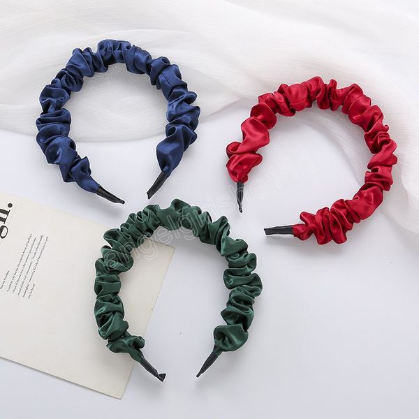 fashion headbands women headwear wide bezel satin hair hoop pleated hairbands solid color silky hair bands hair accessories, Slivery;white
fashion headbands women headwear wide bezel satin hair hoop pleated hairbands solid color silky hair bands hair accessories, Slivery;white