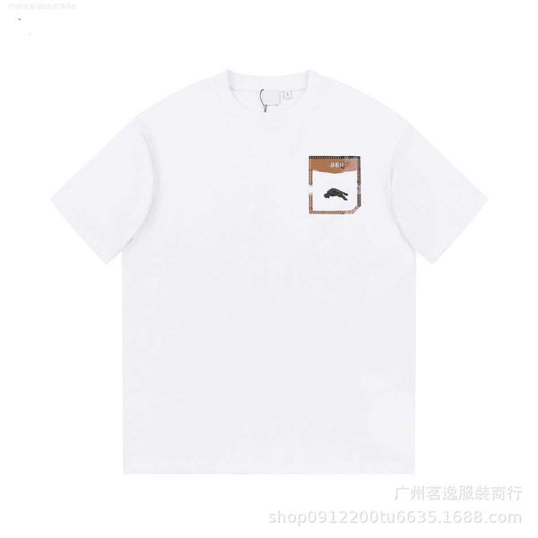 correct version b burbry luxury designer of 23ss bu's new simple fake pocket printed t-shirt with short sleeves high street versatile l, White;black
correct version b burbry luxury designer of 23ss bu's new simple fake pocket printed t-shirt with short sleeves high street versatile l, White;black
