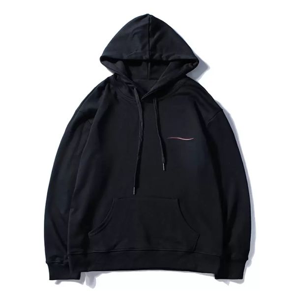 mens clothing homme hooded sweatshirts mens women stylish hoodies high street supremo print hoodies pullover winter swea balencaigaity bump, Black