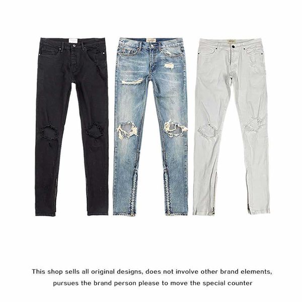 jeans mens am1r1 trousers pants mirri ripped fashion designer brand fog zipper slimming large men's high street hip hop leisure cool ni, Blue
jeans mens am1r1 trousers pants mirri ripped fashion designer brand fog zipper slimming large men's high street hip hop leisure cool ni, Blue