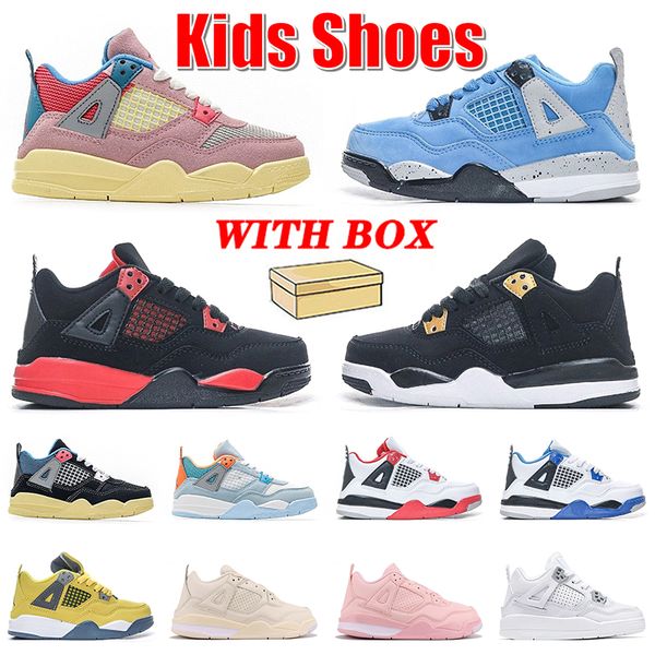 jumpman 4 kids basketball shoes designer 4s youth toddler children boys sneakers union guava ice university blue red thunder royalty fire re, Black
jumpman 4 kids basketball shoes designer 4s youth toddler children boys sneakers union guava ice university blue red thunder royalty fire re, Black