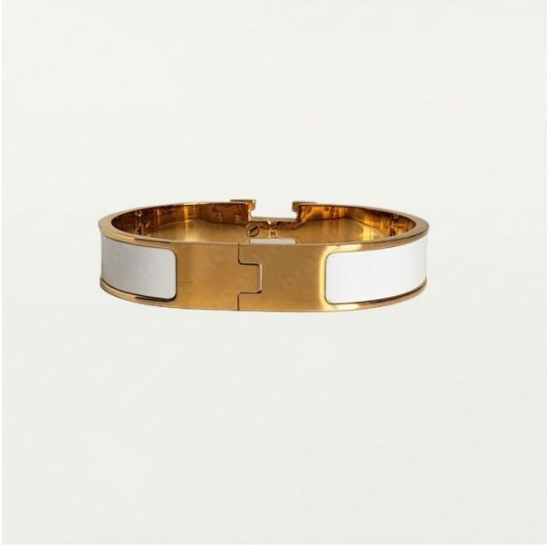classic h bracelet designer 18k gold bangle luxury brand enamel bracelet for men women birthday mother' day jewelry holiday gifts, Black
classic h bracelet designer 18k gold bangle luxury brand enamel bracelet for men women birthday mother' day jewelry holiday gifts, Black