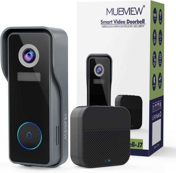 mubview wireless doorbell camera with chime wifi video doorbell camera with voice chager motion detector anti-theft device 2k hd night
mubview wireless doorbell camera with chime wifi video doorbell camera with voice chager motion detector anti-theft device 2k hd night