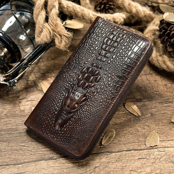 maroon leather wallet men's crocodile leather wallet business men's long wallet, Red;black
maroon leather wallet men's crocodile leather wallet business men's long wallet, Red;black