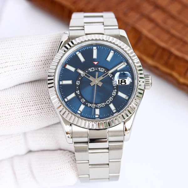 mens watch 42mm automatic mechanical movement watch business stainless steel designer watches montre luxe, Slivery;brown
mens watch 42mm automatic mechanical movement watch business stainless steel designer watches montre luxe, Slivery;brown