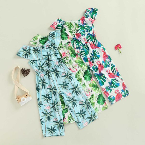 rompers citgeett summer kids girls casual jumpsuit leaves and flamingo print overalls casual romper clothes l230314, Blue
rompers citgeett summer kids girls casual jumpsuit leaves and flamingo print overalls casual romper clothes l230314, Blue