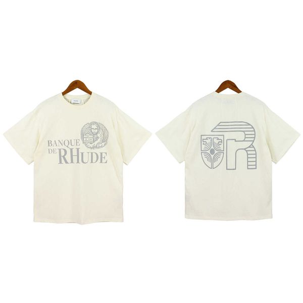 1mts men's and women's high street t shirt fashion brand rhude oversized version spring summer print casual round neck short sleev, White
1mts men's and women's high street t shirt fashion brand rhude oversized version spring summer print casual round neck short sleev, White