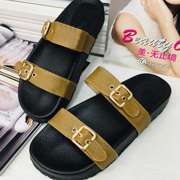 women's summer double strap buckle sandal slippers retro brands leather slides vintage slip on beach mule flip flops flats beach shoes, Black
women's summer double strap buckle sandal slippers retro brands leather slides vintage slip on beach mule flip flops flats beach shoes, Black