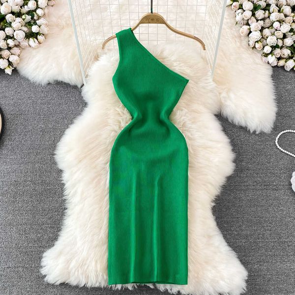 casual dresses one shoulder crochet bodycon dress chic knitted elegant midi vestidos fashion party club dresses slim goth women sundress z02, Black;gray
casual dresses one shoulder crochet bodycon dress chic knitted elegant midi vestidos fashion party club dresses slim goth women sundress z02, Black;gray