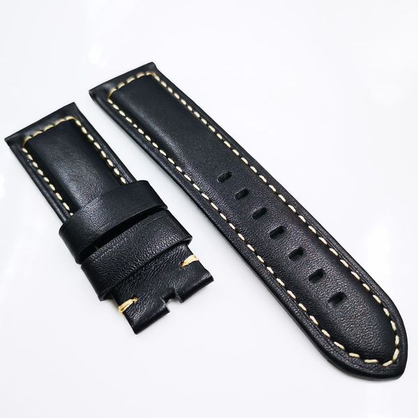 24mm black needle-incised calf leather band strap fit for pam luminor radiomir wirst watch, Black;brown
24mm black needle-incised calf leather band strap fit for pam luminor radiomir wirst watch, Black;brown