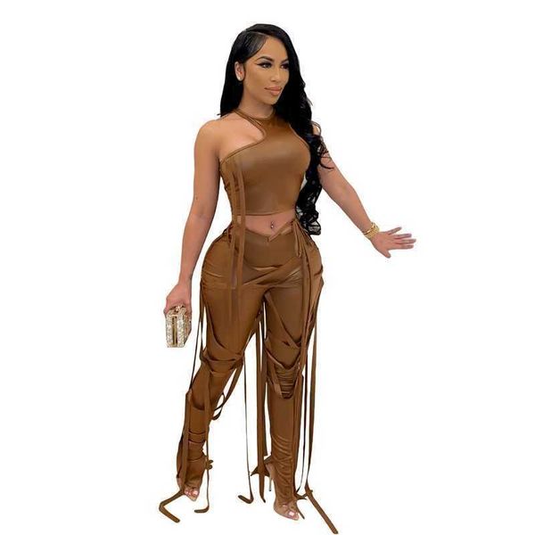summer womens two piece pants set rock style pu leather bandage suit halter hollow out crop outfits nightclub, White
summer womens two piece pants set rock style pu leather bandage suit halter hollow out crop outfits nightclub, White