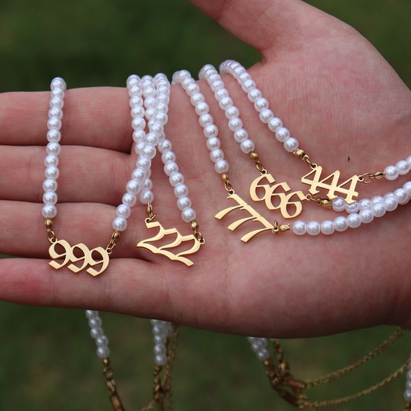 pearl choker necklace 111 222 333 444 555 666 777 888 999 angel number necklaces women stainless steel jewelry gift collier, Silver
pearl choker necklace 111 222 333 444 555 666 777 888 999 angel number necklaces women stainless steel jewelry gift collier, Silver