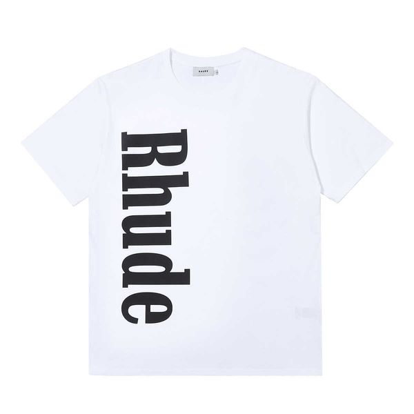 pt09 men's and women's high street t shirt fashion brand rhude oversized letters summer loose large short sleeve ins design sense, White
pt09 men's and women's high street t shirt fashion brand rhude oversized letters summer loose large short sleeve ins design sense, White