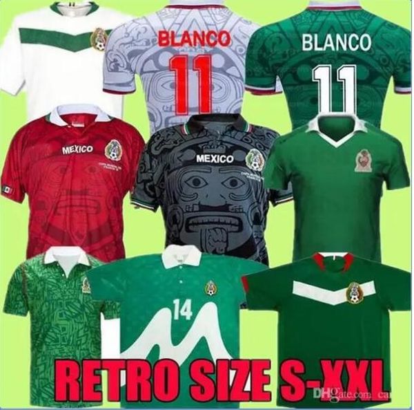 1986 2006 mexico retro soccer jerseys rafael marquez home away1994 1995 1998 2010 world cup final uniform long sleeve football shirt vintage, Black;yellow
1986 2006 mexico retro soccer jerseys rafael marquez home away1994 1995 1998 2010 world cup final uniform long sleeve football shirt vintage, Black;yellow