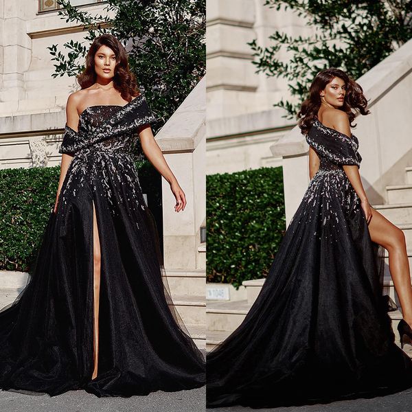 fashion a-line evening dress side high split new shine beads off the shoulder party bridal gowns robes de mariee sweep train, Black;red
fashion a-line evening dress side high split new shine beads off the shoulder party bridal gowns robes de mariee sweep train, Black;red