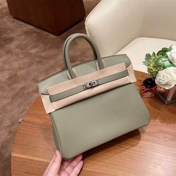 family h birkin designer bag handmade wax wrapped sewing sage green silver buckle original leather women's luxury
family h birkin designer bag handmade wax wrapped sewing sage green silver buckle original leather women's luxury
