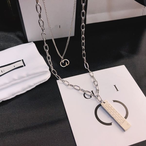 selected channel brand design pendant necklace urban youth style silver plated necklace luxury jewelry long chain selected gift for girls fa
selected channel brand design pendant necklace urban youth style silver plated necklace luxury jewelry long chain selected gift for girls fa