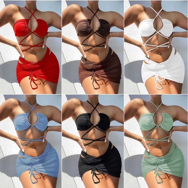 2023 multicolor swimsuit reverse wear three piece split bikini swimsuit female bikini swimwear, White;black
2023 multicolor swimsuit reverse wear three piece split bikini swimsuit female bikini swimwear, White;black